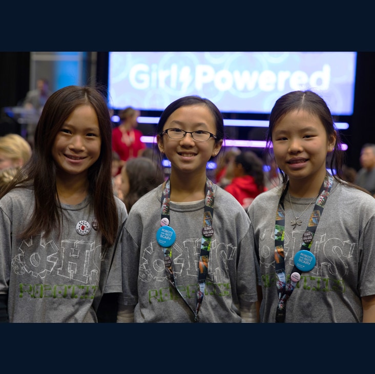 All girl robotics team at VEX Robotics World Championship