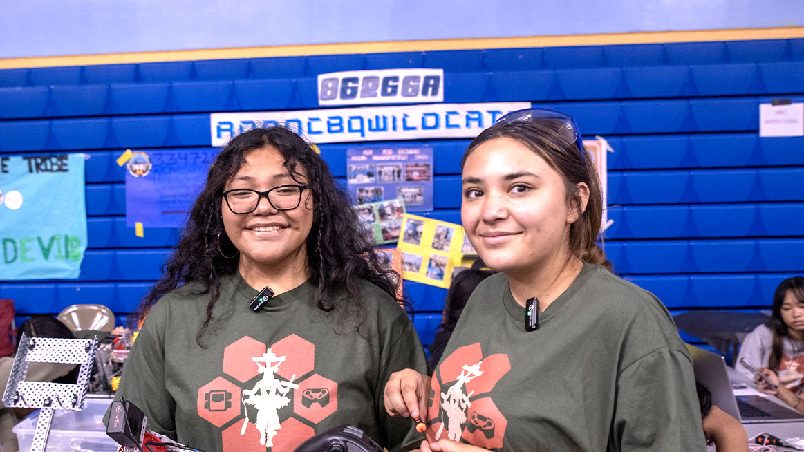 Team in pit area at 4th Annual Southwest Native American Showcase