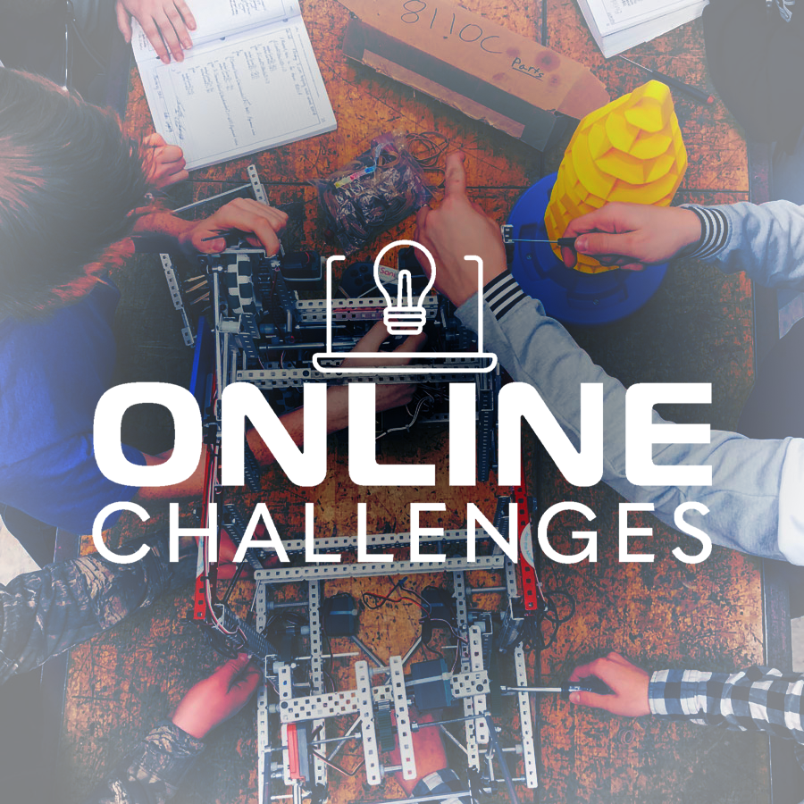 Team works on their robot with tools