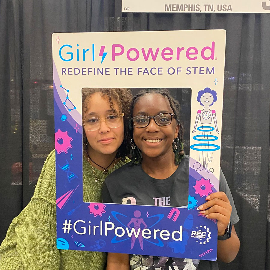 Girl Powered team at the VEX Robotics World Championship
