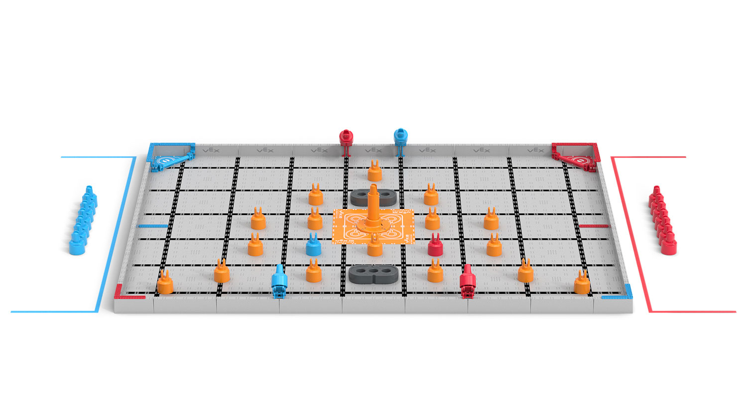 Field Image of the VEX IQ Robotics Competition game Mix & Match