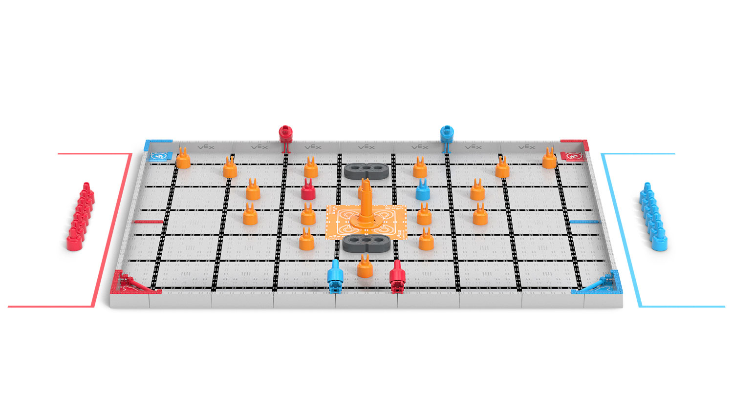 Field Image of the VEX IQ Robotics Competition game Mix & Match