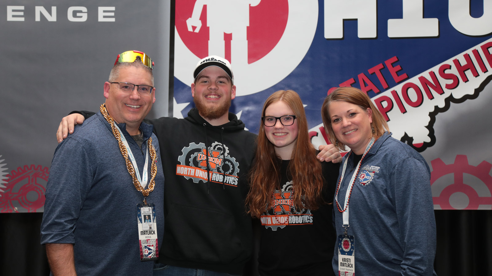 Nathan Matlack with his family