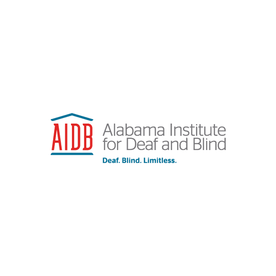 Logo for the the Alabama institute for Deaf and Blind