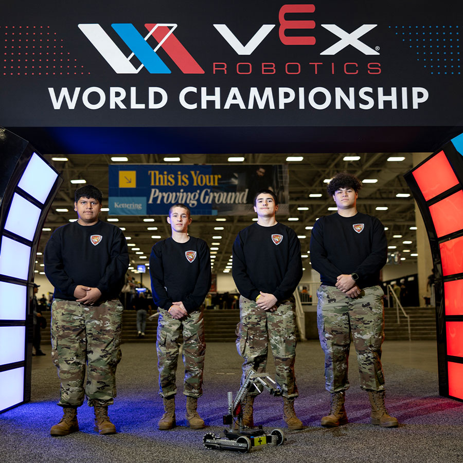 JROTC team at VEX Robotics World Championship