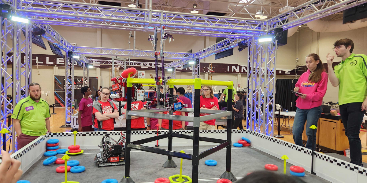 Teams competed at the 2025 VEX AI Robotics Competition Championship