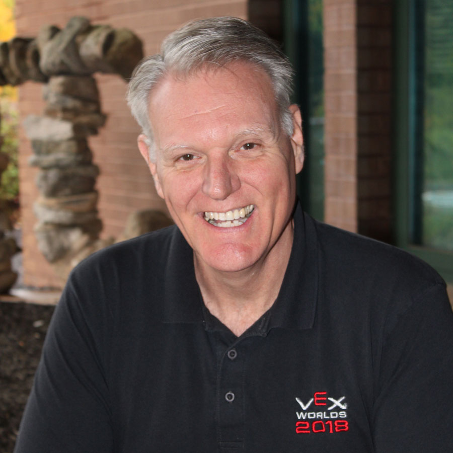 Robotics coach Bill McDonough